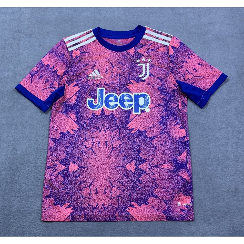 Adidas Juventus FC Soccer Jesey Youth L 14-16 Jeep Pink Purple #12 Aeroready